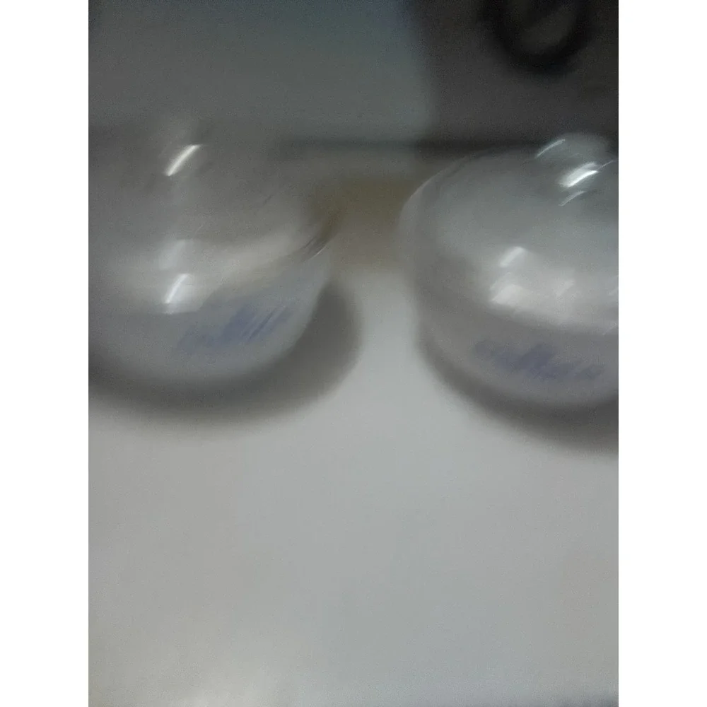 VTG 1966 Lot Of 2 Corelle Corning Blue Cornflower Minuette With Lids 1-1/2 Pint